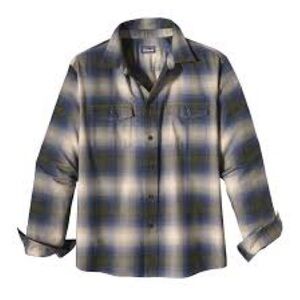 Patagonia Buckshot Flannel Plaid Button Front Shirt Size Men’s M Organic Cotton